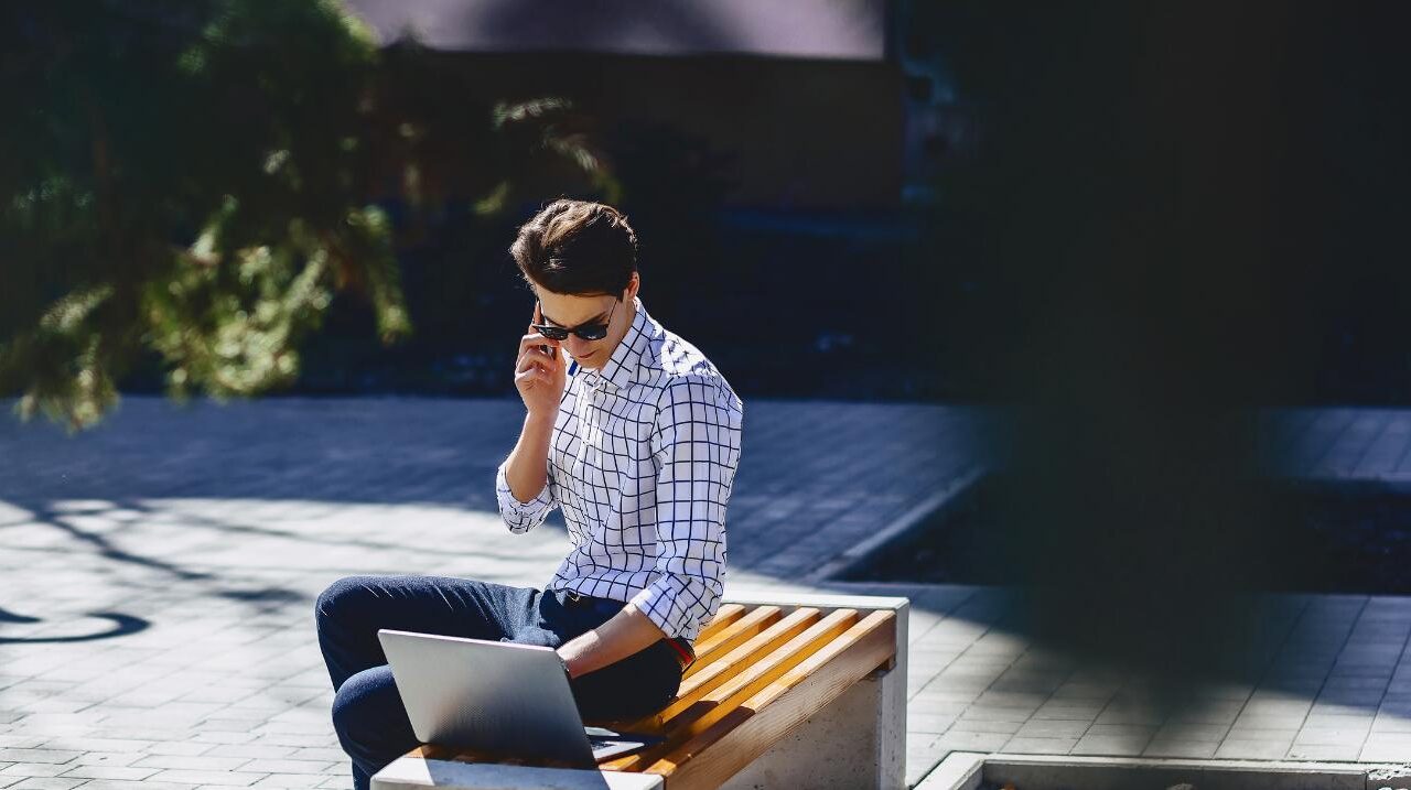 an employee using a public AI tool outside the main organizational workspace