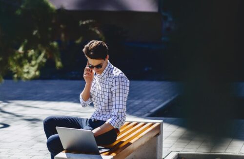 an employee using a public AI tool outside the main organizational workspace