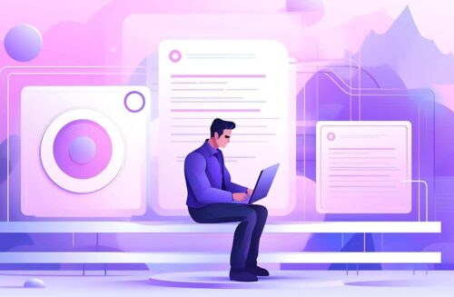 Document Analysis AI Illustration