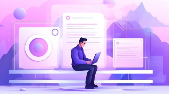 Document Analysis AI Illustration