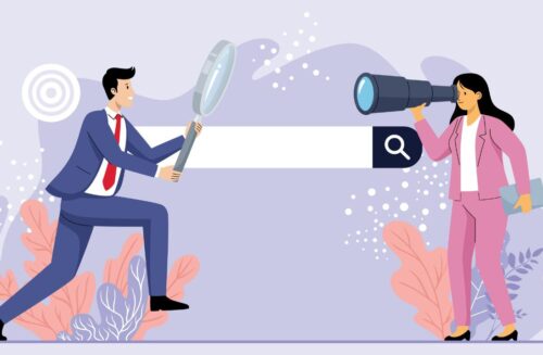 search comparison illustration business